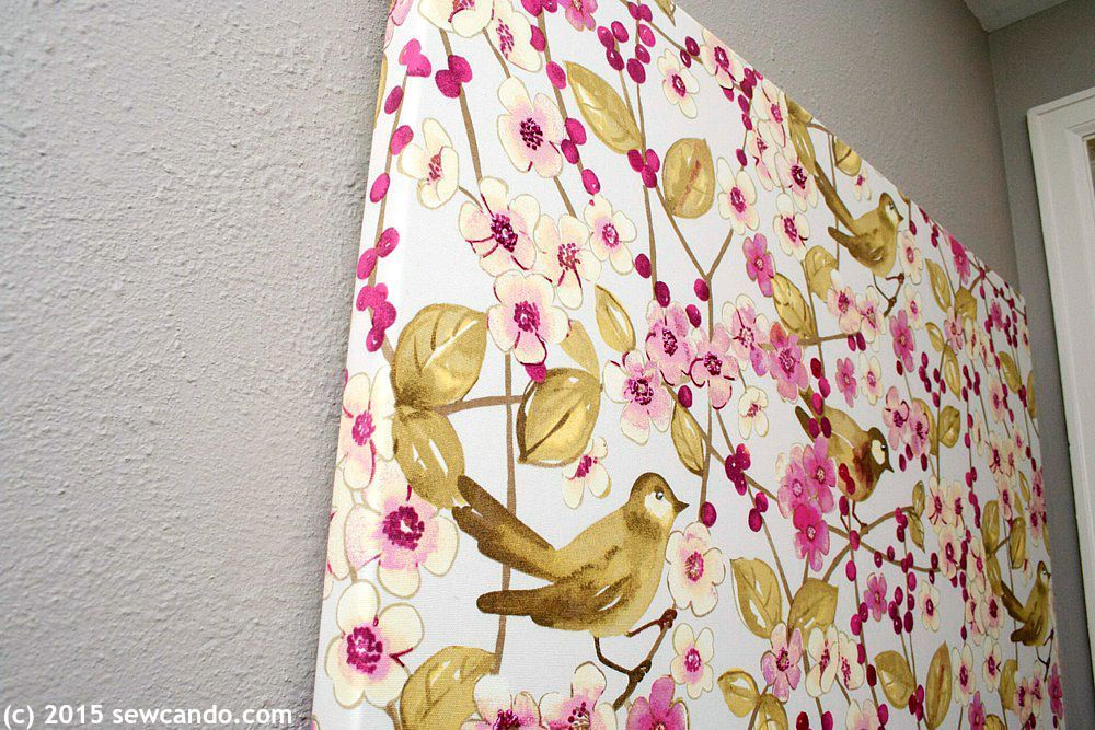 Sew Can Do Tutorial Time Faux Painting Wall Art Using Fabric